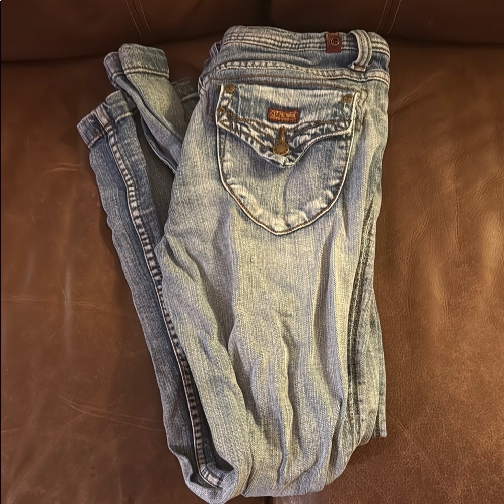 Zanadi Blue Boot Cut Jeans Classic Style